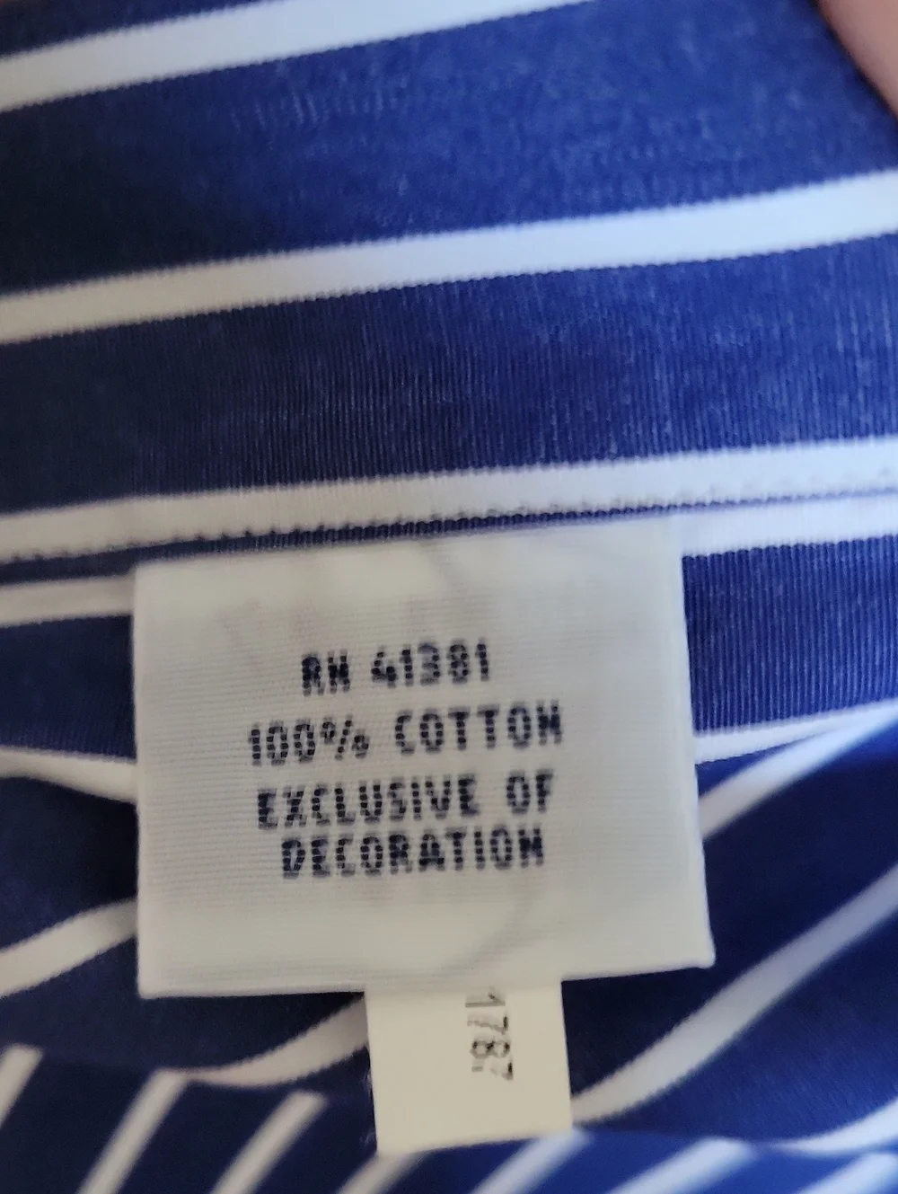 Ralph Lauren Blue Stripe Button-Down Shirt Sz XL